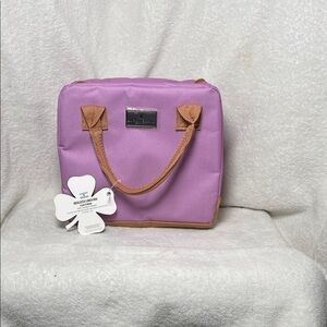 Lucky Brand Purple Tote Bag with Tan Accents